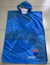 Load image into Gallery viewer, Open Water Swim Poncho – Change Anywhere, Stay Warm &amp; Covered