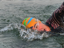 Load image into Gallery viewer, Open Water Silicone Swim Cap – High-Visibility, Comfortable &amp; Built to Last